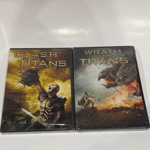 New Clash and Wrath of the Titans DVDs Unopened and Untested